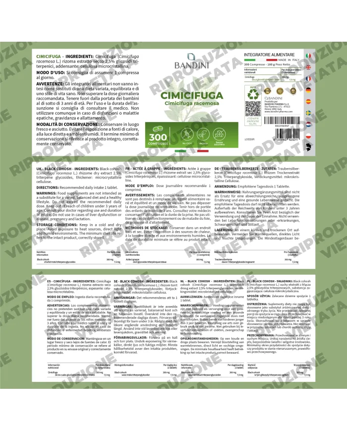 Cimicifuga - 300 compresse